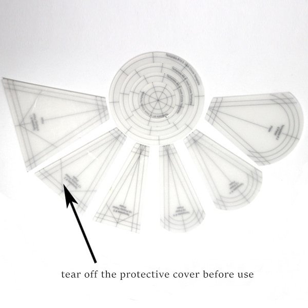 Dresden Plate Quilting Template Set (10PCS)