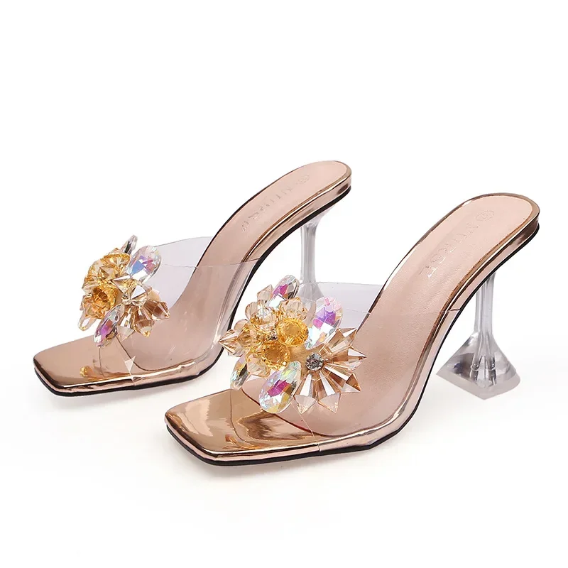 Kolocellius Summer Shoes Women Pumps Fashion Ladies Party Shoes Crystal Shoes Brand Woman High Heels 9cm Super Plus Size 42 43 44 45 46