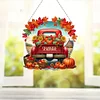 (US Local)Fall Truck DIY Diamond Art Pendant Diamond Painting Set for Wall Window
