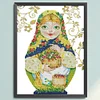 Russian Matryoshka Doll - 14CT Stamped Cross Stitch 29*36cm/11.42*14.17in