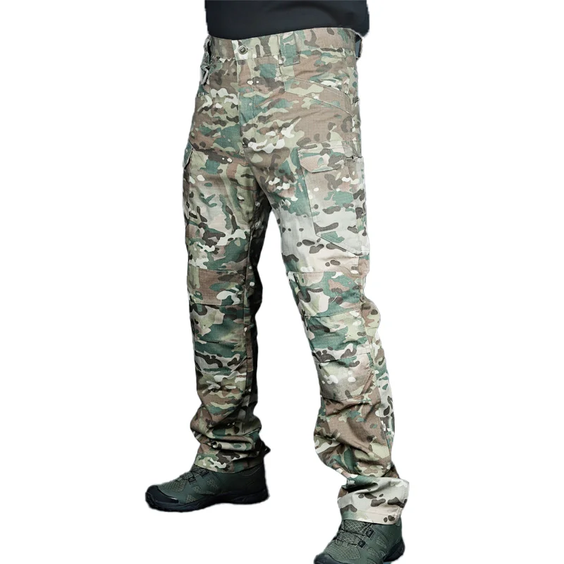 Durable Cargo Pants Army Tactical Camo Trousers