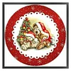 Christmas Tree Bear-18CT Stamped Cross Stitch 20*20cm tapestrymarket