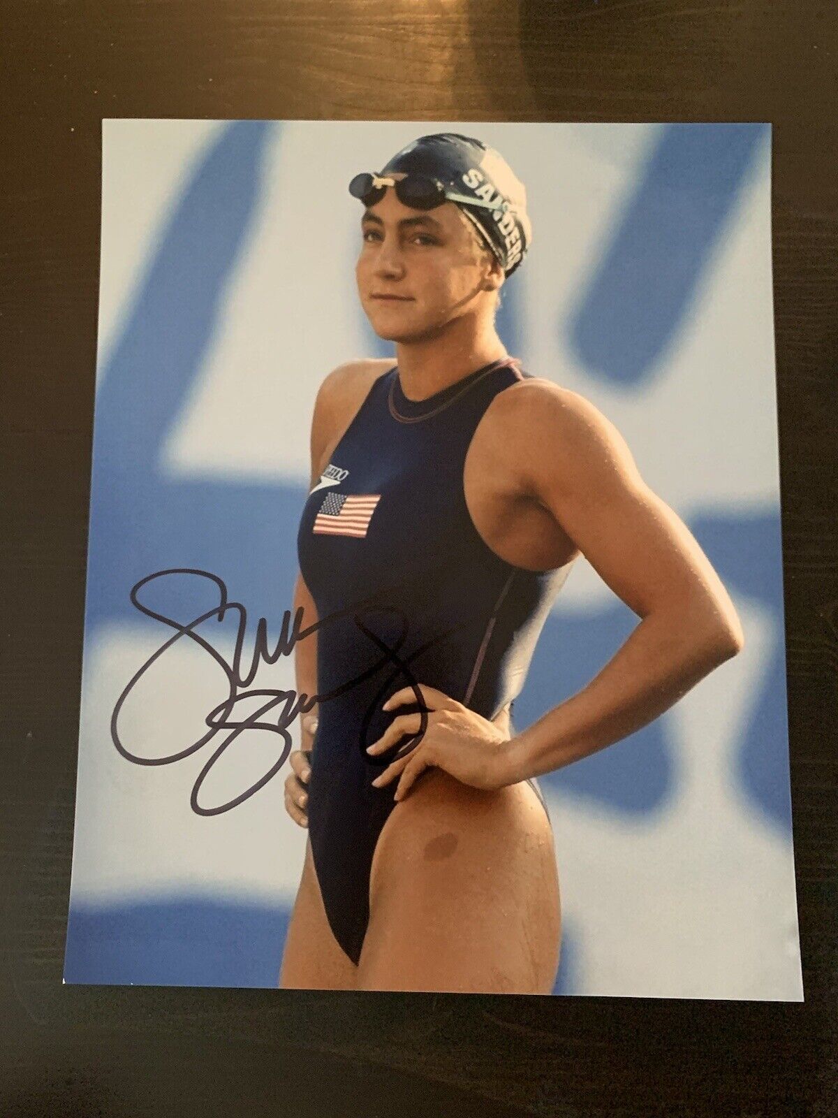 Summer Sanders signed 8x10 Photo Poster painting autographed Olympic Gold Medalist Swimming