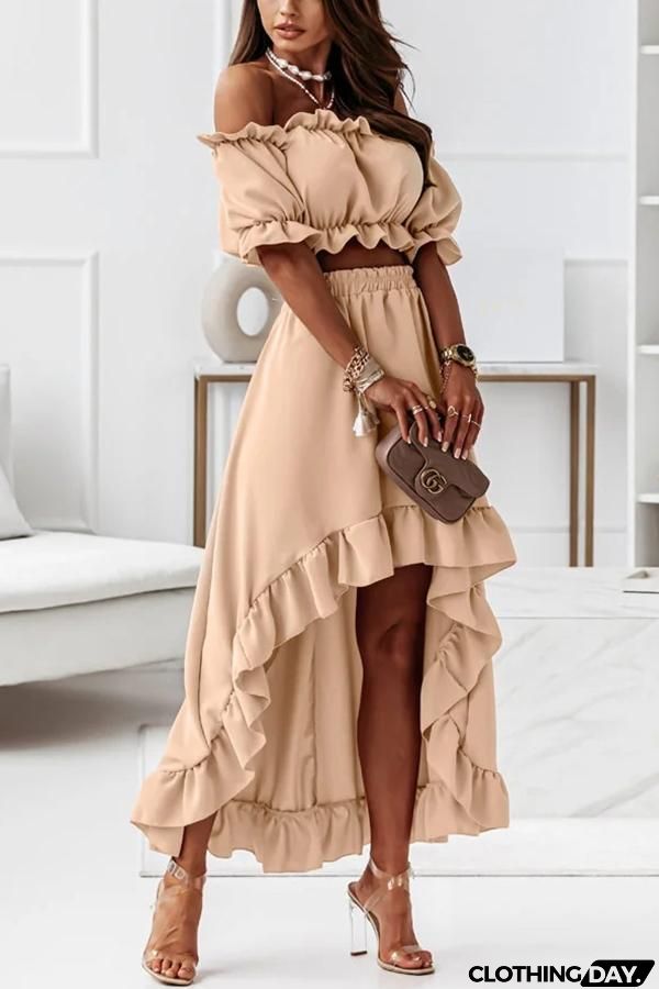 Windmill Off The Shoulder Midi Dress Suit