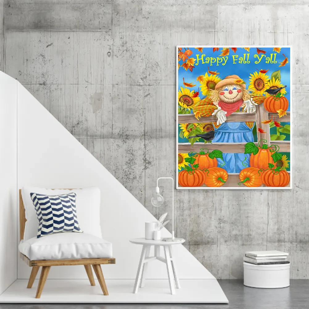 DIY Paint By Number 40*50cm - Scarecrow In The Sunflowers