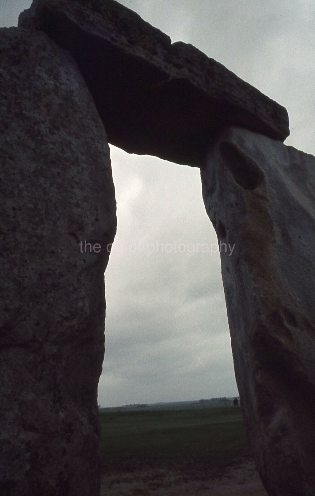 STONEHENGE 35mm FOUND SLIDE England COLOR Photo Poster painting MEGALITH SITE 16 T 21 G