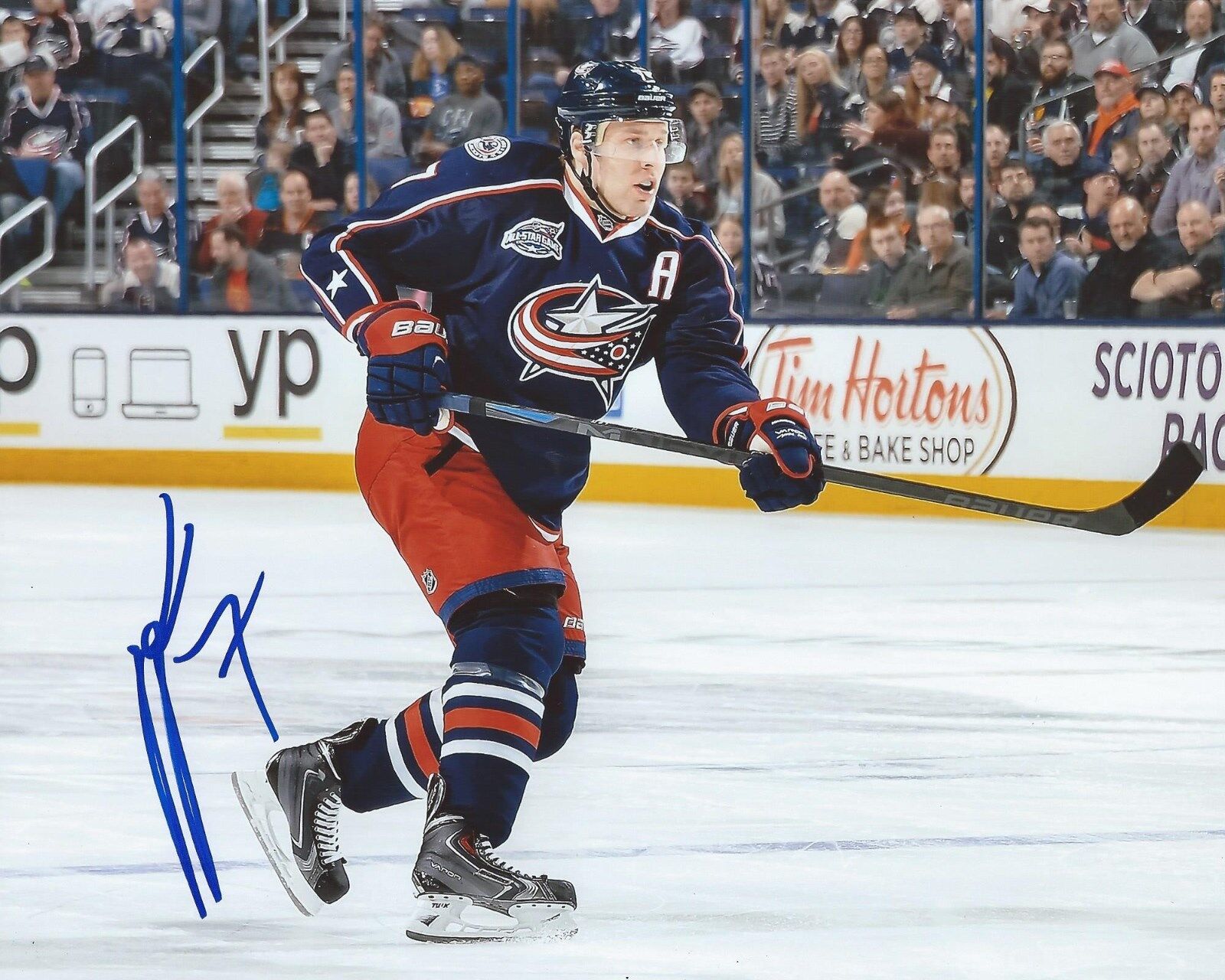 Jack Johnson Signed 8x10 Photo Poster painting Columbus Blue Jackets Autographed COA