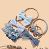 5PCS Cute Blue Cream Beige Bowknot Hair Head Bands Set for Babies