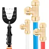 Push-Fit Disconnect Tong Tool for 1/2 3/4 1 Fittings Anti Deformation Pipe Removal Plier Easily Removing Rust-Resistant Effort-Saving Design
