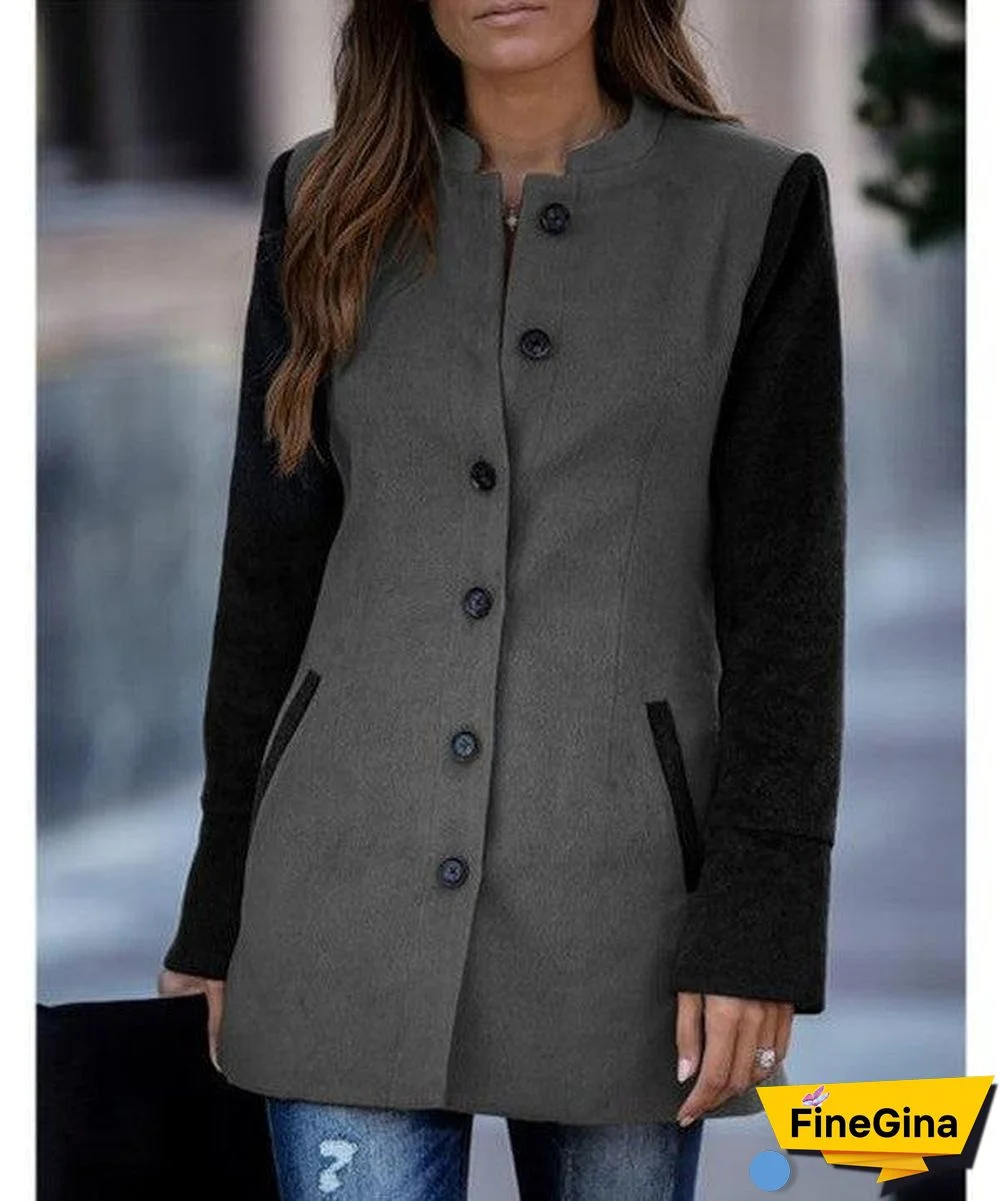 Modern Long Sleeve Print Outerwear