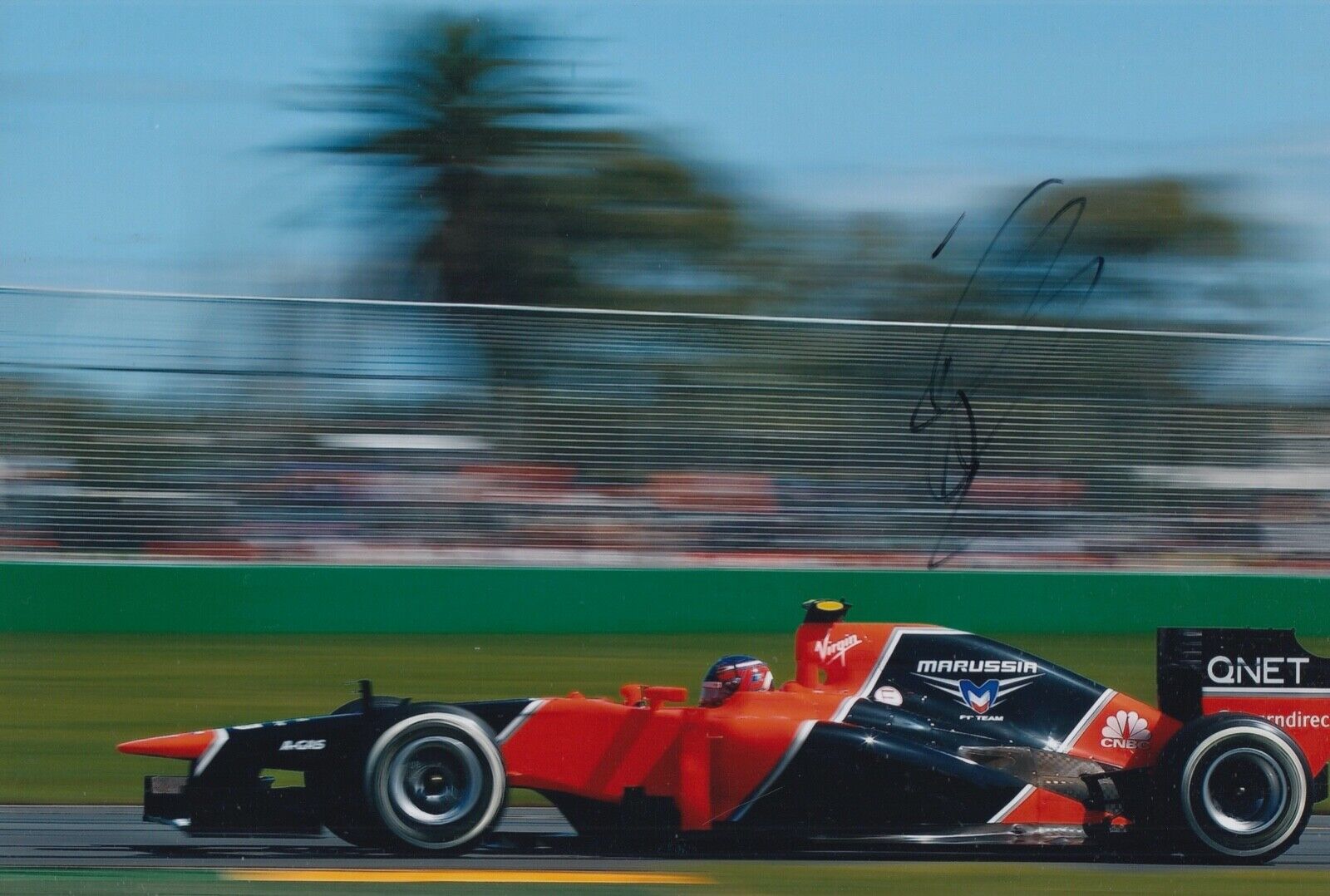 Charles Pic Hand Signed 12x8 Photo Poster painting F1 Autograph Marussia 3