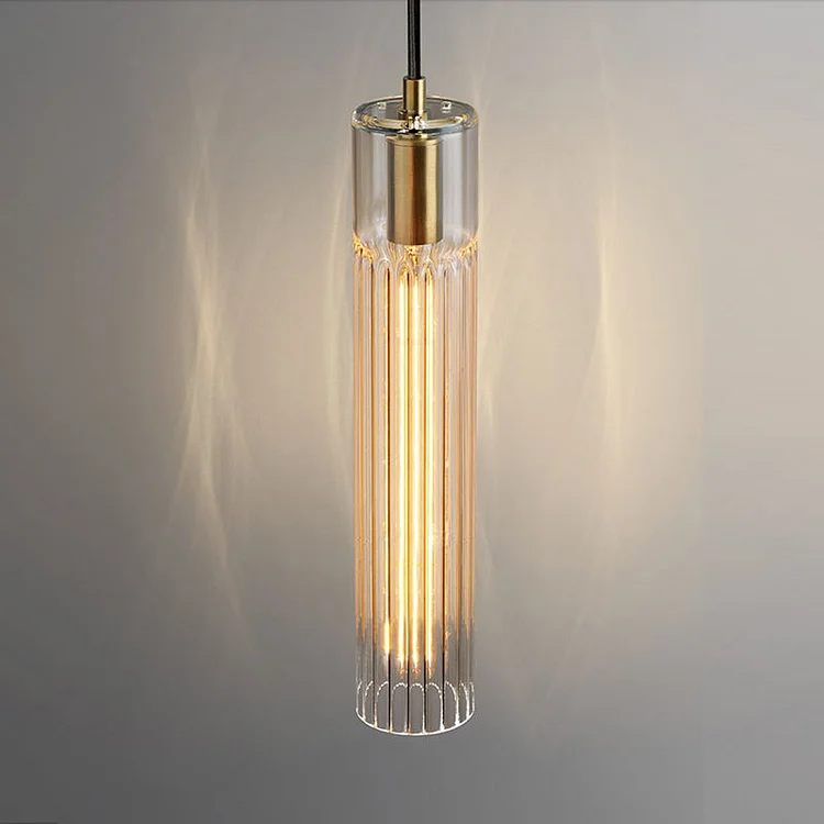 Postmodern Copper Glass Shade Pendant Light Vjlight