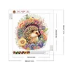 >SALE<5D DIY Partial Special Shaped Drill Diamond Painting Wreath Hedgehog Kit 30x30cm