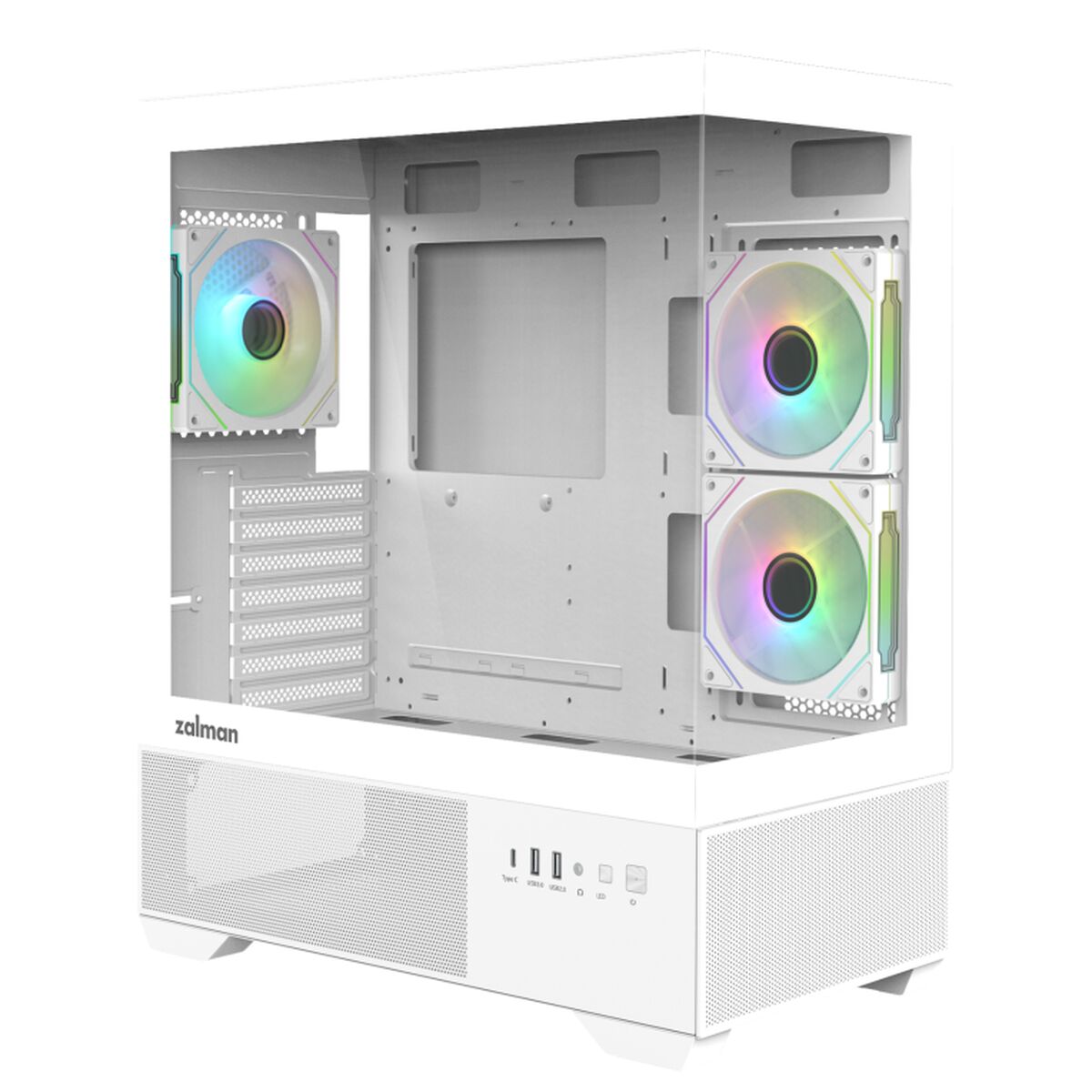 ATX Semi-tower Box Zalman CHRONIX WHITE White