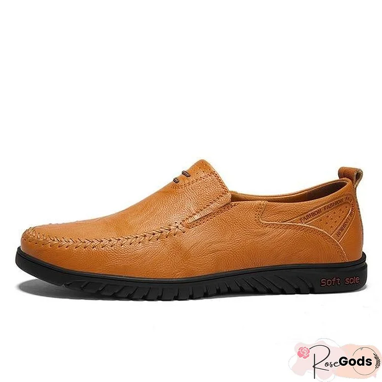 Men Shoes Leather Comfortable Men Casual Shoes Footwear Flats For Men Slip On Shoes