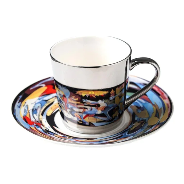Mirror Reflection Glass Coffee Cup