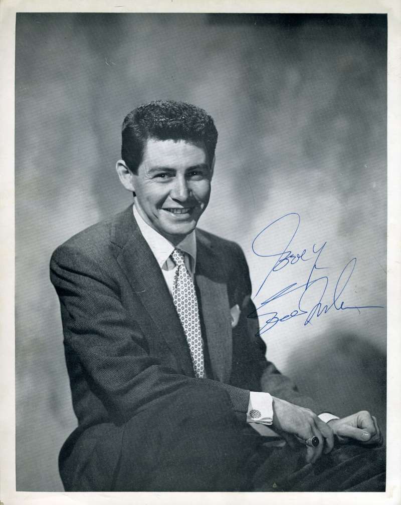 Eddie Fischer Jsa Coa Hand Signed 8x10 Studio Photo Poster painting Authenticated Autograph