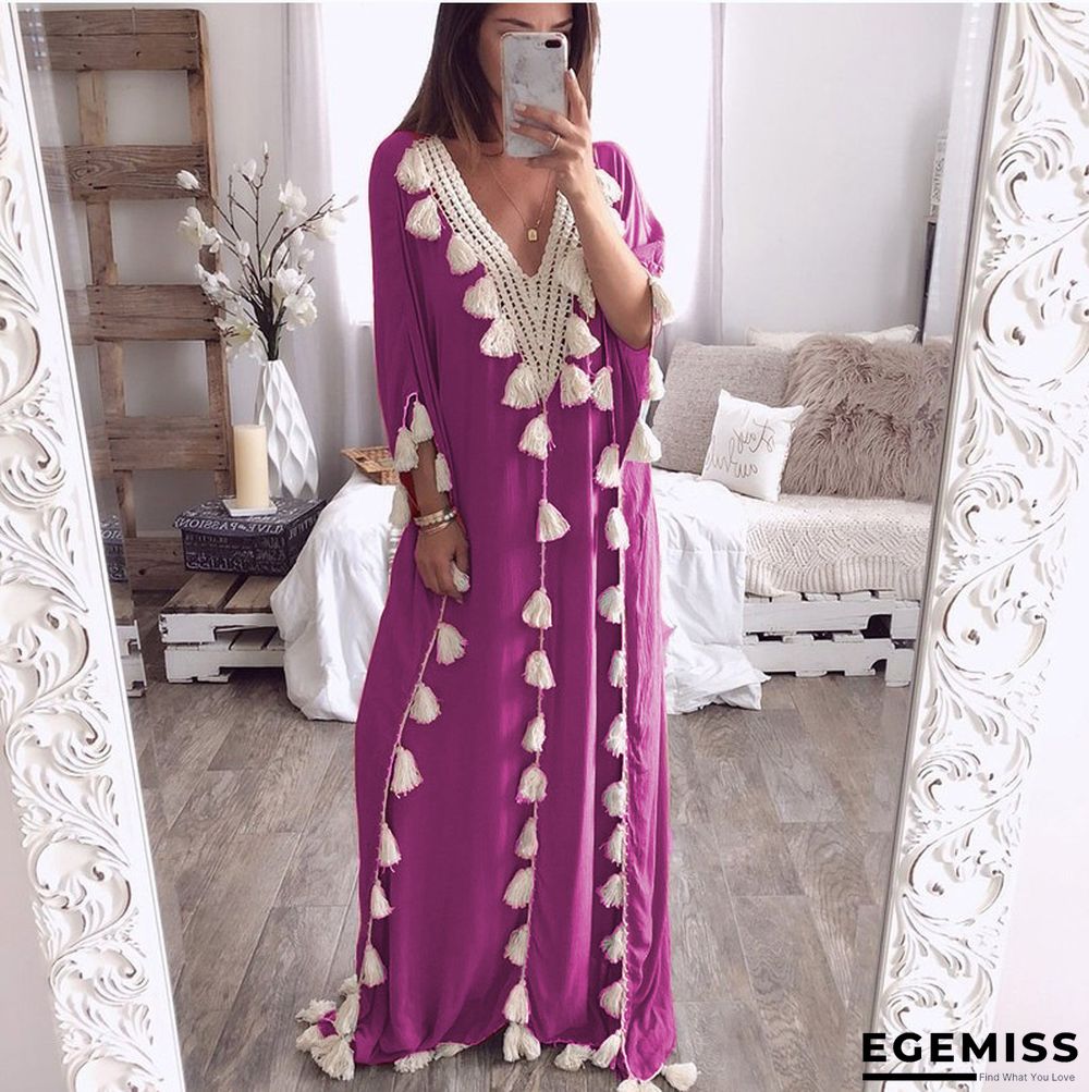 Large Gown V-neck Evening Dress Dress | EGEMISS