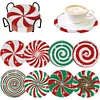 8pcs/set DIY Diamond Painting Art Coaster Kit with Holder (Christmas Daze)