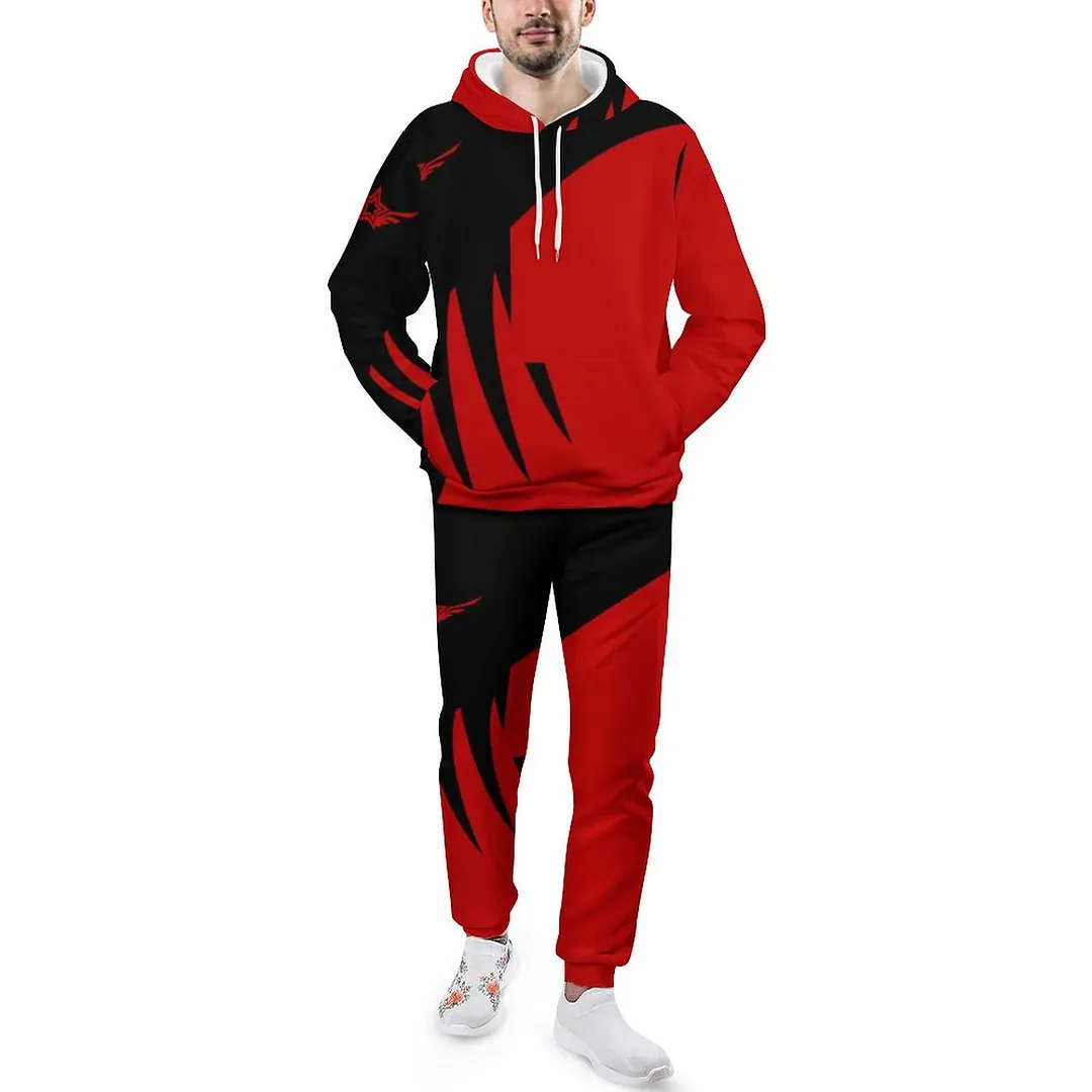 black hoodie sweatsuit set