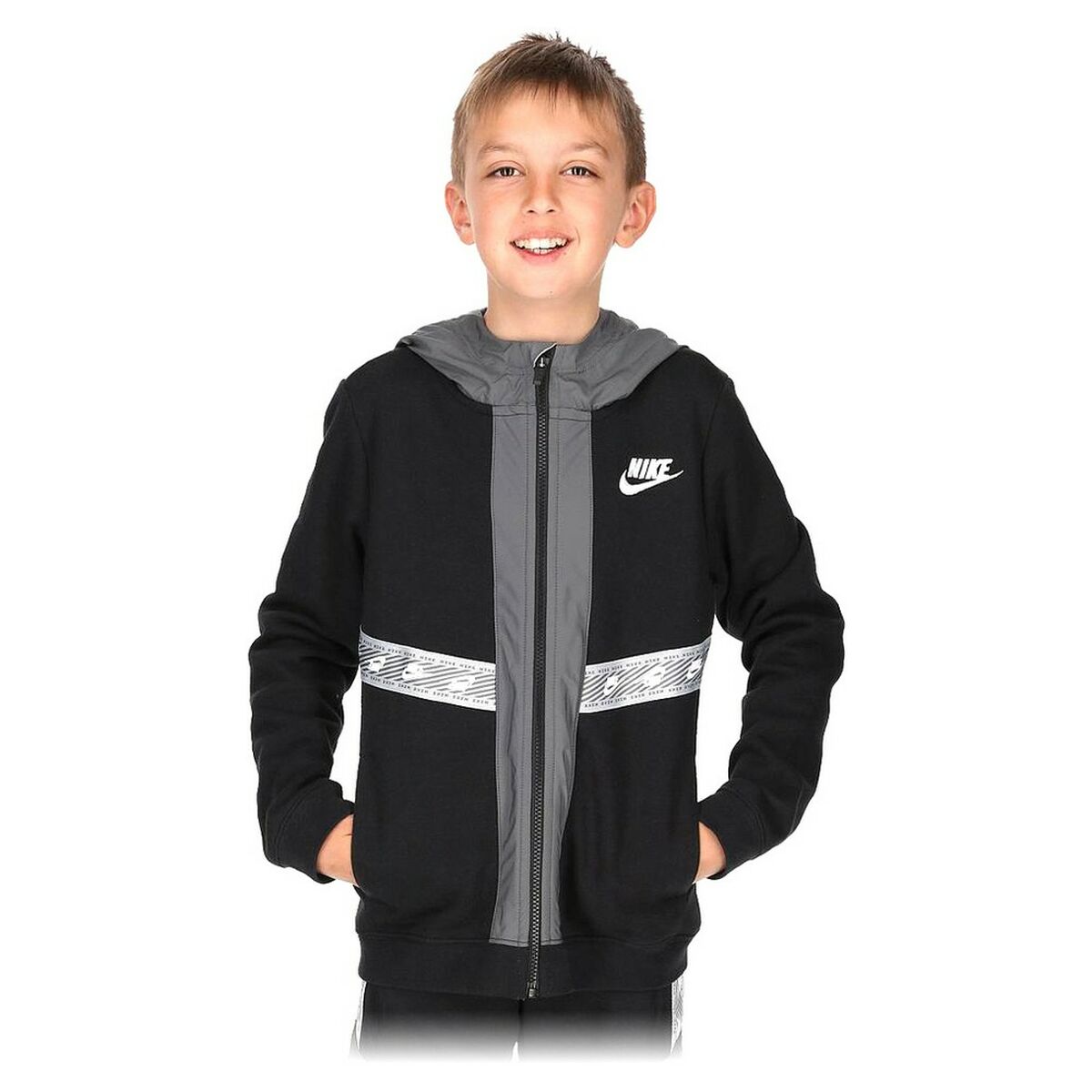 Children's Sports Jacket Nike Black Cotton - sale.kim -  endless selection of finest brands