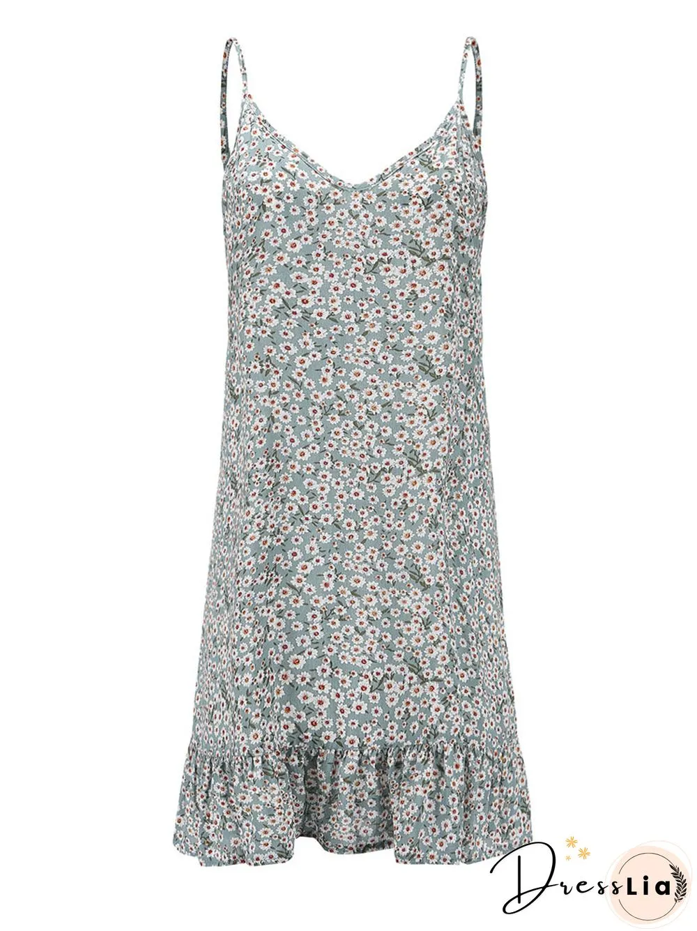 Summer Boho Floral Dress Women Backless Spaghetti Strap Dress Beach Sexy Bohemian Flower Short Party Dresses For Women