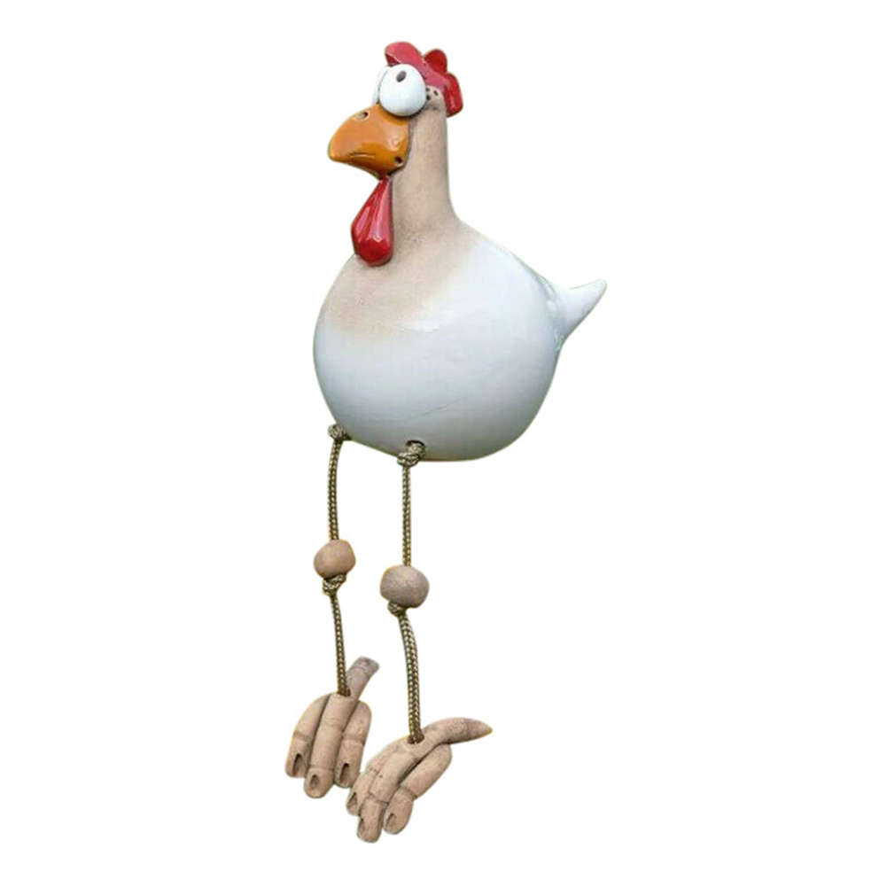 

15*9*9CM - Art Sculpture - Cute Chicken (White), 501 Original