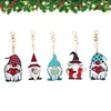 >SALE<5pcs DIY Gnomes Full Special Shaped Diamond Painting Keychain Kit (AA914)