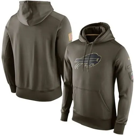 Men's Buffalo Bills  Olive Salute To Service KO Performance Hoodie