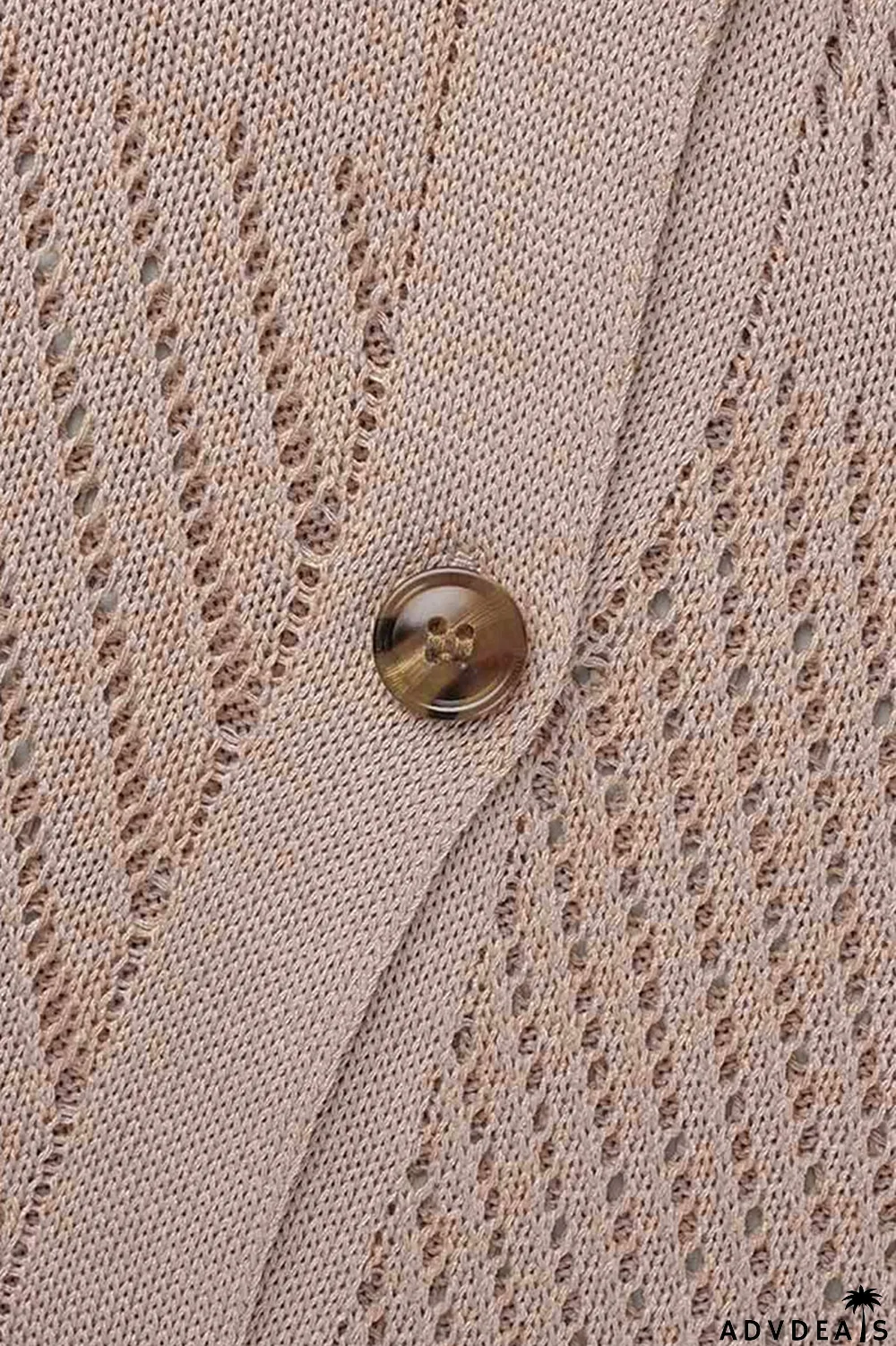 Green Yellow Sexy Solid Hollowed Out Patchwork Buckle Turndown Collar Half Sleeve Two Pieces