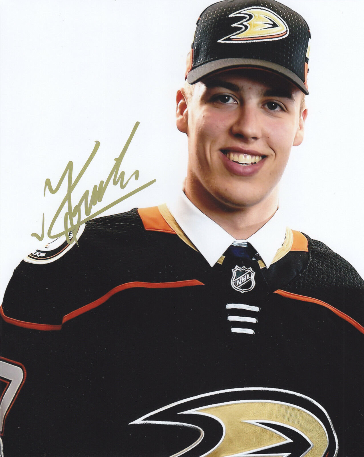 MAXIME COMTOIS SIGNED AUTOGRAPH ANAHEIM DUCKS 8X10 Photo Poster painting EXACT PROOF #2