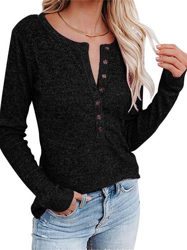 Women Long Sleeve V-neck Graphic Floral Printed Top