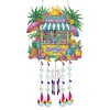 Double Sided Colorful Pattern 5D DIY Crystal Rhinestone Wind Bell Suncatcher Hanging Kits