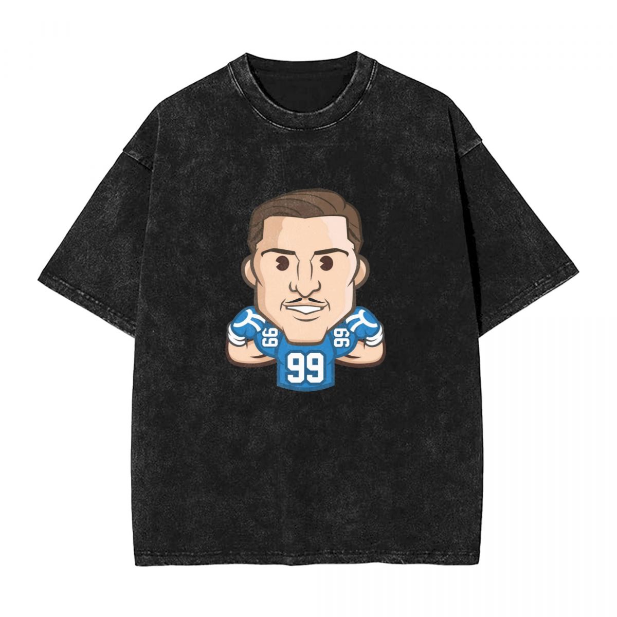 Los Angeles Chargers Joey Bosa Emoji Vintage Oversized T-Shirt Men's