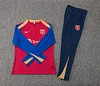 2024/2025 Barcelona Half-Pull Training Suit Red Blue  Football Jersey 1:1 Thai Quality