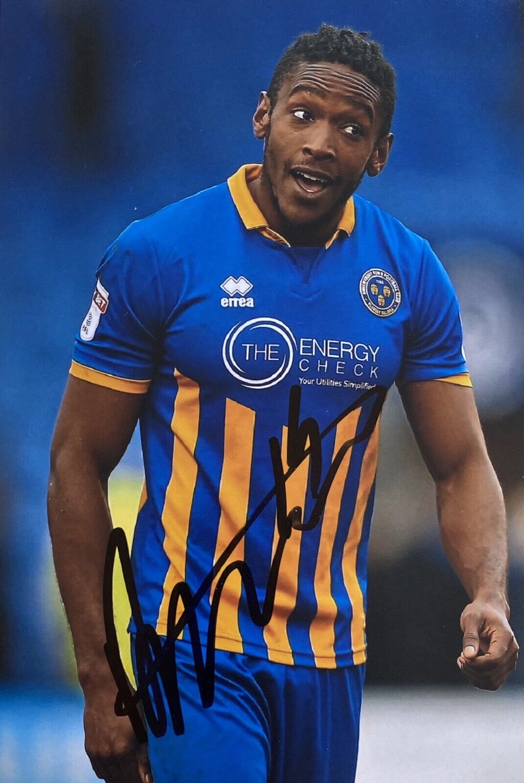 Omar Beckles Genuine Hand Signed Shrewsbury Town 6X4 Photo Poster painting