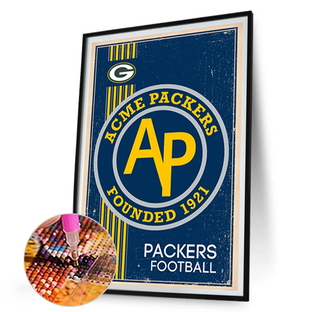 Diamond Painting - Full Round Drill - Green Bay Packers(Canvas|30*45cm)