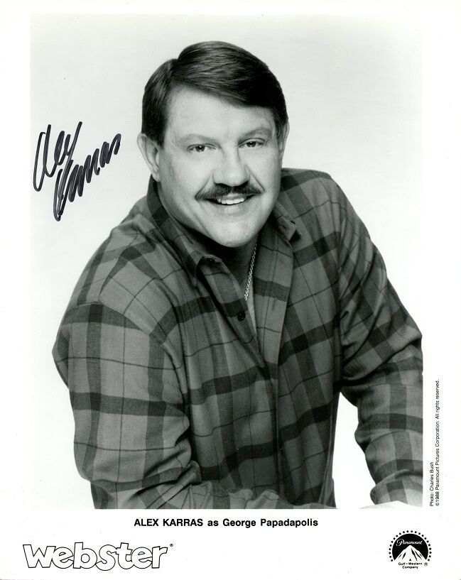 ALEX KARRAS Signed Photo Poster painting - WEBSTER