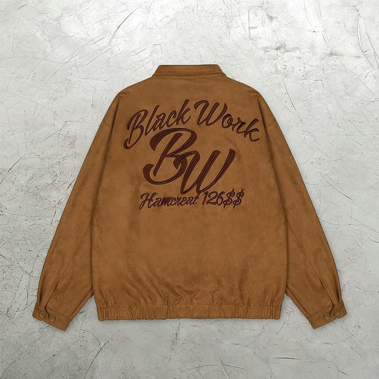 Retro street embroidery loose i Japanese baseball uniform jacket