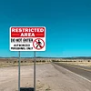 Restricted - Vintage Metal Signs(12*16Inch) - Warning