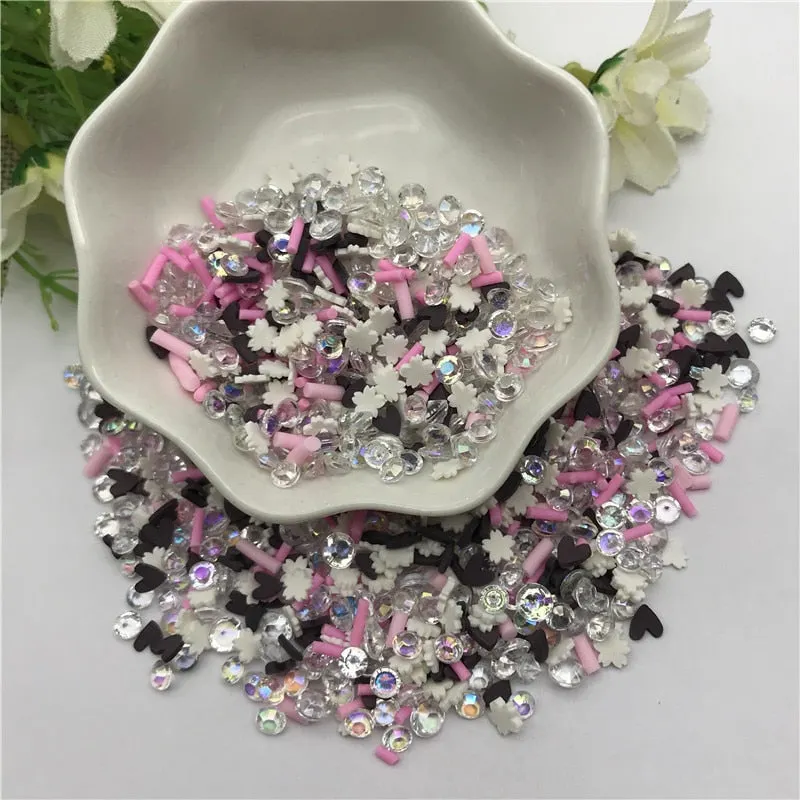 20g flower Mix for Resin DIY Supplies Nails Art Polymer Clear Clay accessories DIY Sequins scrapbook shakes Craft