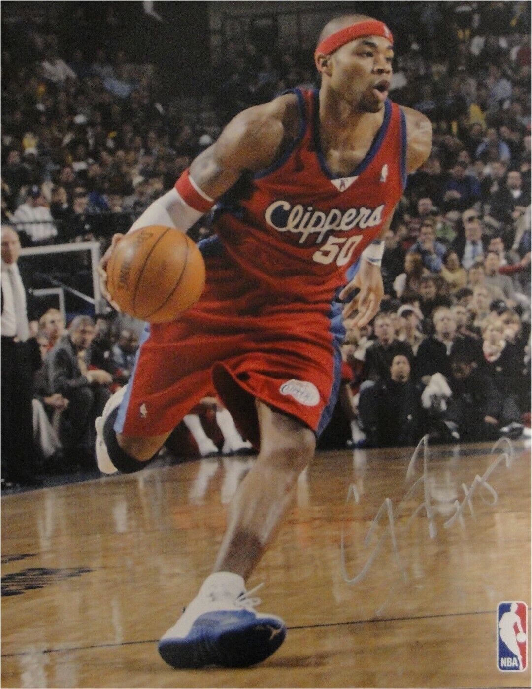 Corey Maggette Signed Autographed 16x20 Photo Poster painting Los Angeles Clippers Dribble Right