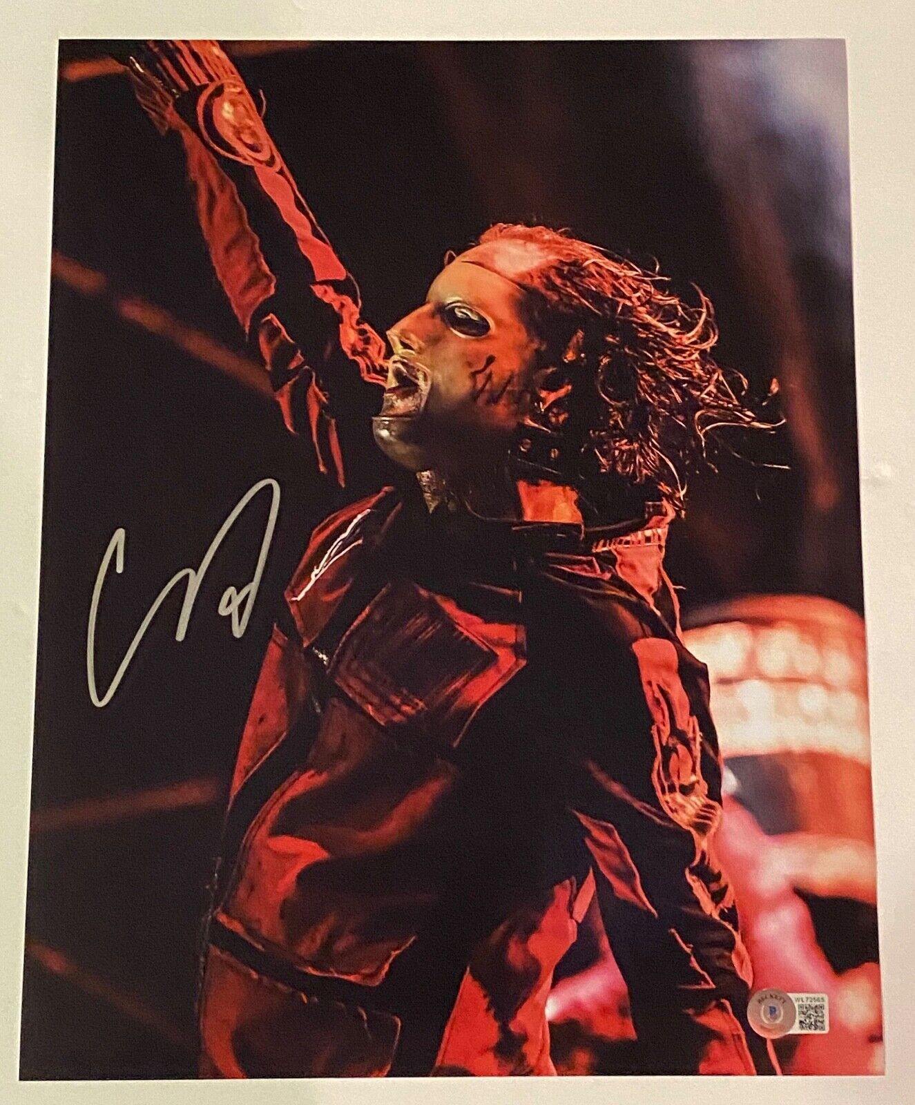 Corey Taylor Signed Autograph 11x14 Photo Poster painting Slipknot Stone Sour Proof Beckett COA
