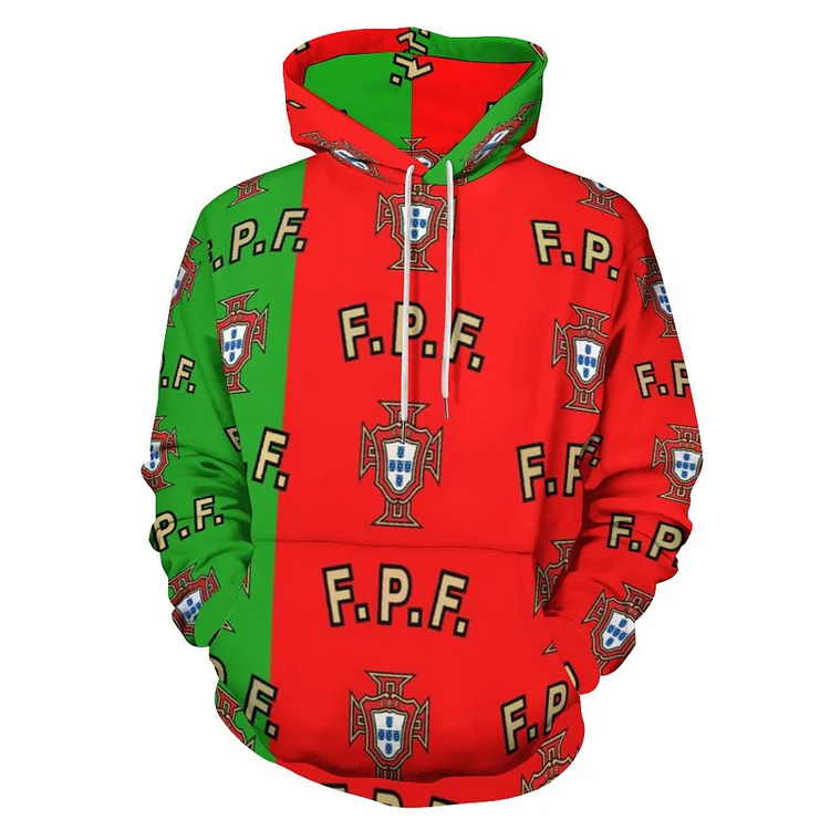 Portugal Unisexe Pullover Sweat-Shirt À Capuche Oversize Streetwear Hip Hop