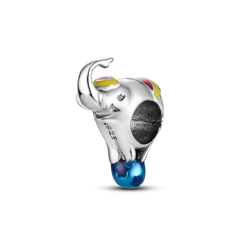925 Silver Circus Elephant Pendant Fit for Basic Bracelet Women Sterling Silver Charm Jewelry KTC385