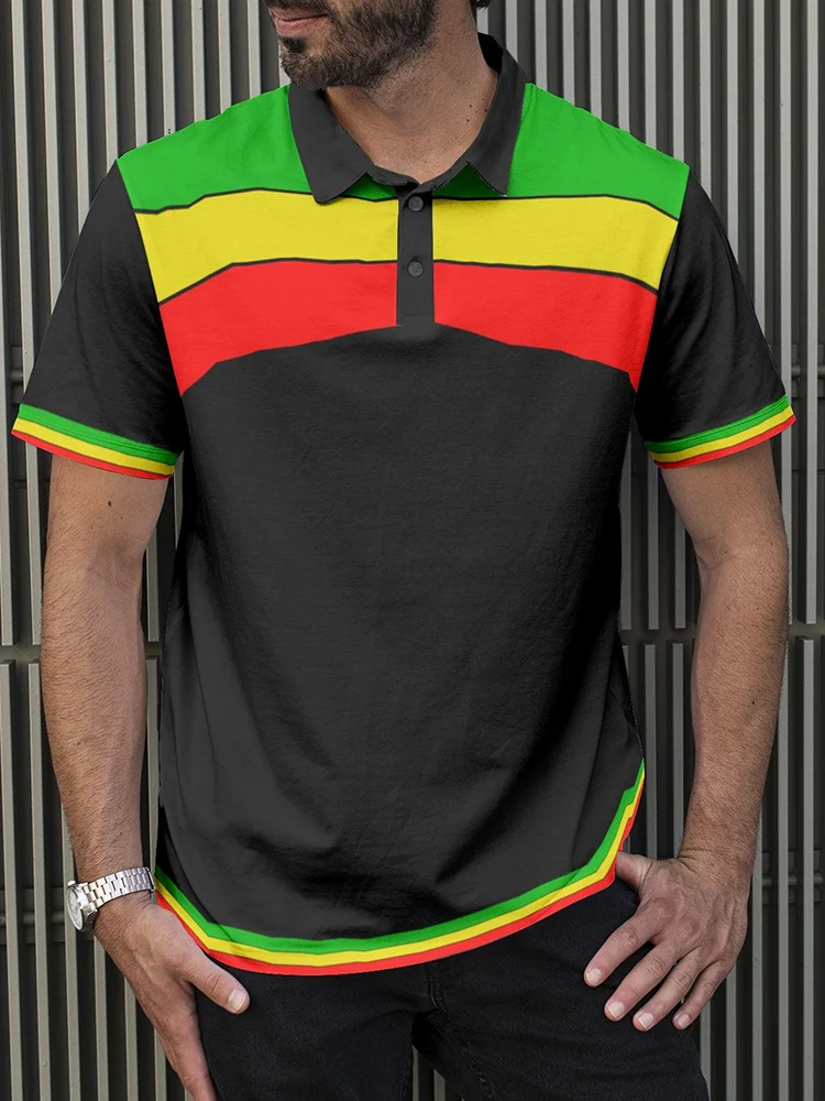 Comstylish Reggae Lovers Casual Cozy Polo Shirt