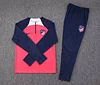 2023/2024 Atletico Madrid Half-Pull Training Suit Red 1:1 Thai Quality Set love fball