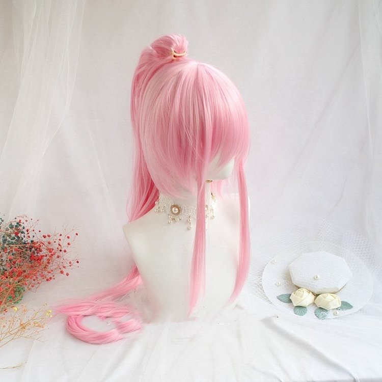 Zero Two Ponytail Cosplay Pink Wig BE915