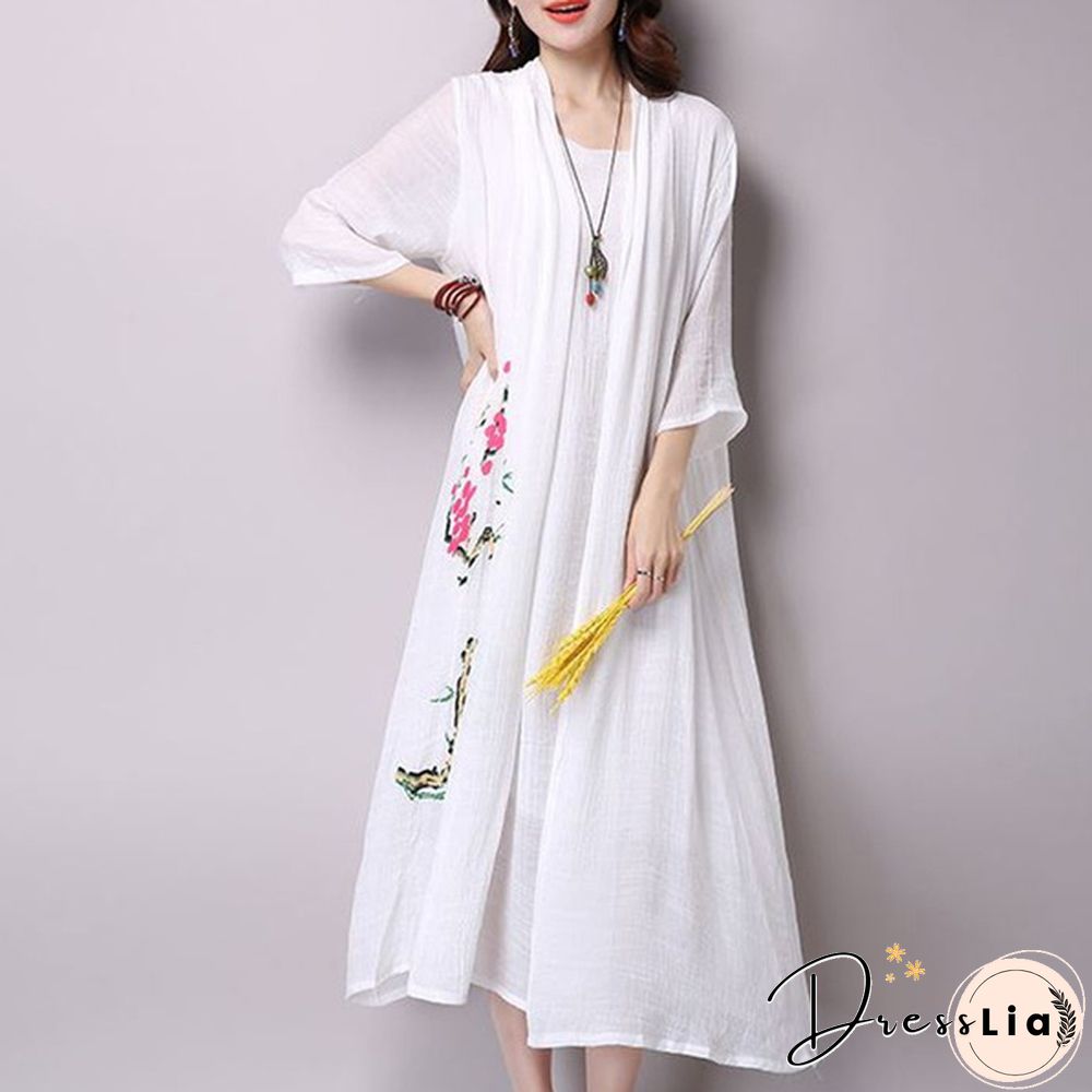 Spring Summer Women's Dress Plus Size Vintage Casual Fashion Half Sleeve Office Elegant One Piece Ladies Fashion Dresses