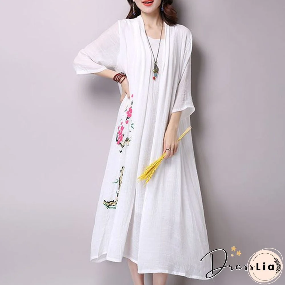 Spring Summer Women's Dress Plus Size Vintage Casual Fashion Half Sleeve Office Elegant One Piece Ladies Fashion Dresses